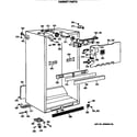 GE TBH21DASRRWH cabinet parts diagram
