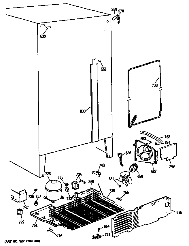 GE TFX20DASMAD unit diagram