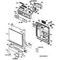 GE GSD980T-60WW door diagram