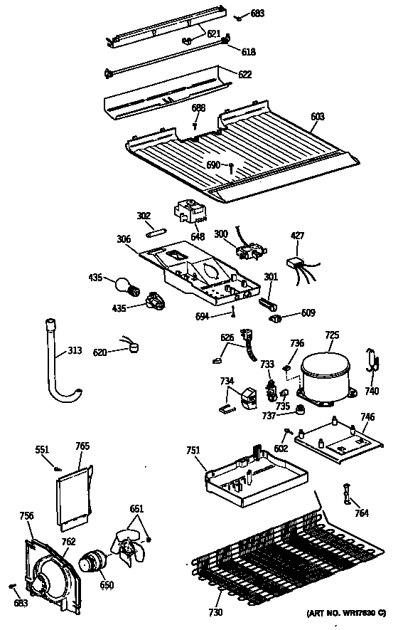 GE TBX14MASDRAD unit diagram