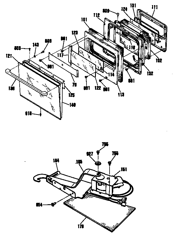 GE ZEK735WP4WG door/lock diagram