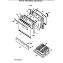 GE JGBP27GEV3WH door diagram