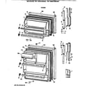 GE TBT18NAYBRAD doors diagram