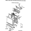 GE GSD730X-68WW escutcheon & door assembly diagram