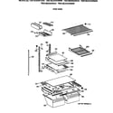 GE TBX19DAXGRAA shelf parts diagram