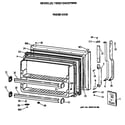 GE TBG21DAXERWW freezer door diagram