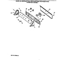 GE DWXR473GT1WW backsplash assembly diagram