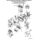 GE AZ31H09D2CV3 motor, compressor & system components diagram