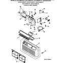 GE AZ31H15D3CV3 controls & grill assembly diagram