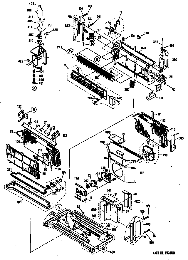 GE AZR209DBV4 chassis diagram