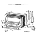 GE TBH18DASMRWH freezer door diagram
