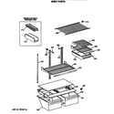 GE TBH18DASMRWH shelf parts diagram