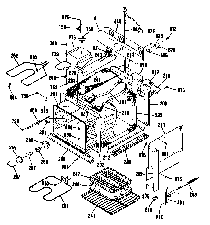 GE JMP28GT1AD oven diagram