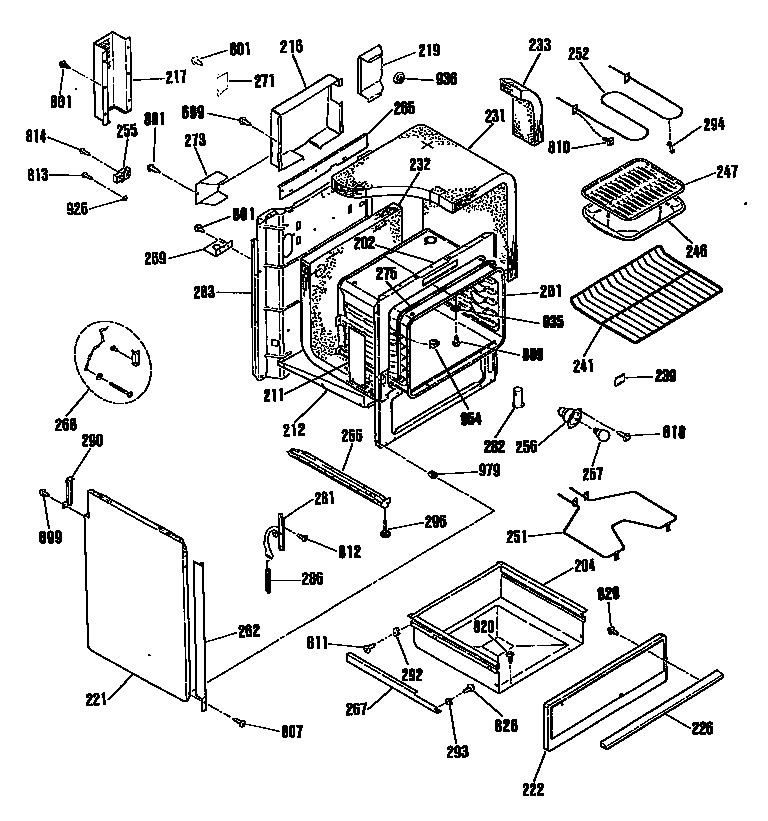 GE JSS16P3AD oven diagram