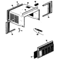 GE AVP12AAX1 cabinet diagram