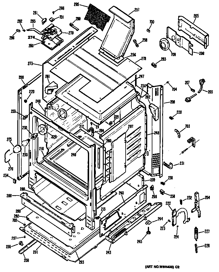 GE JGBP29GEN3 oven diagram