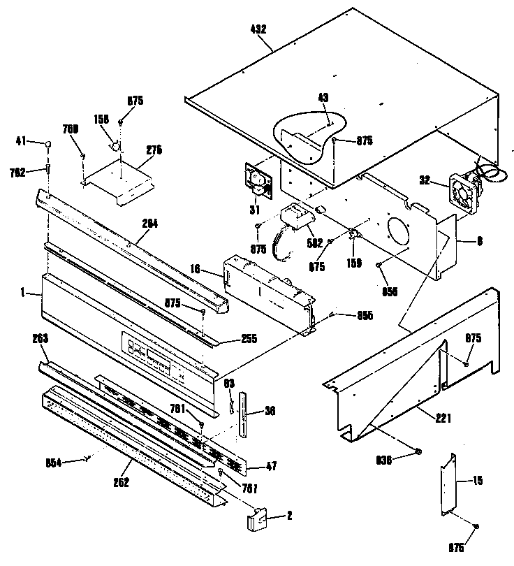 GE JKP17WP1WG cabinet diagram