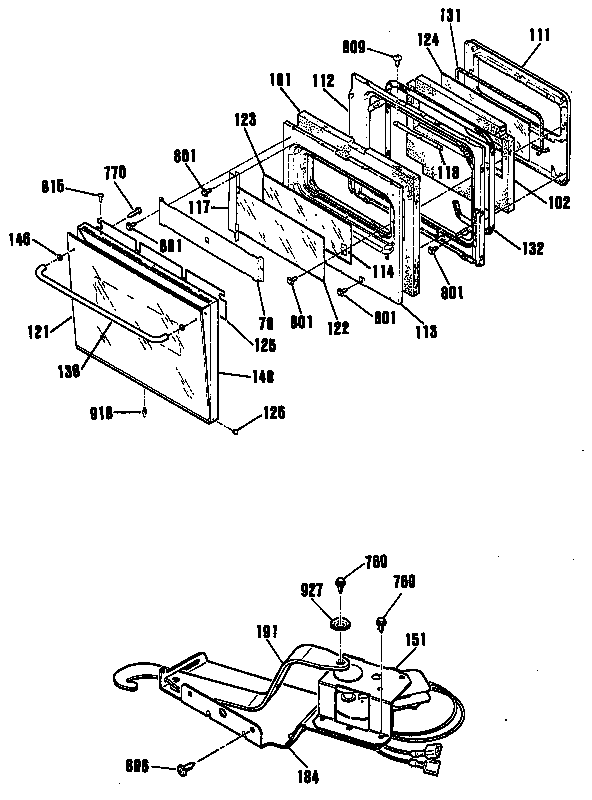 GE JKP17WP1WG door/lock diagram
