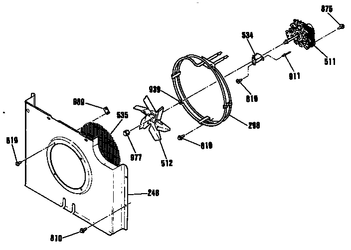 GE JKP17WP1WG fan/motor diagram