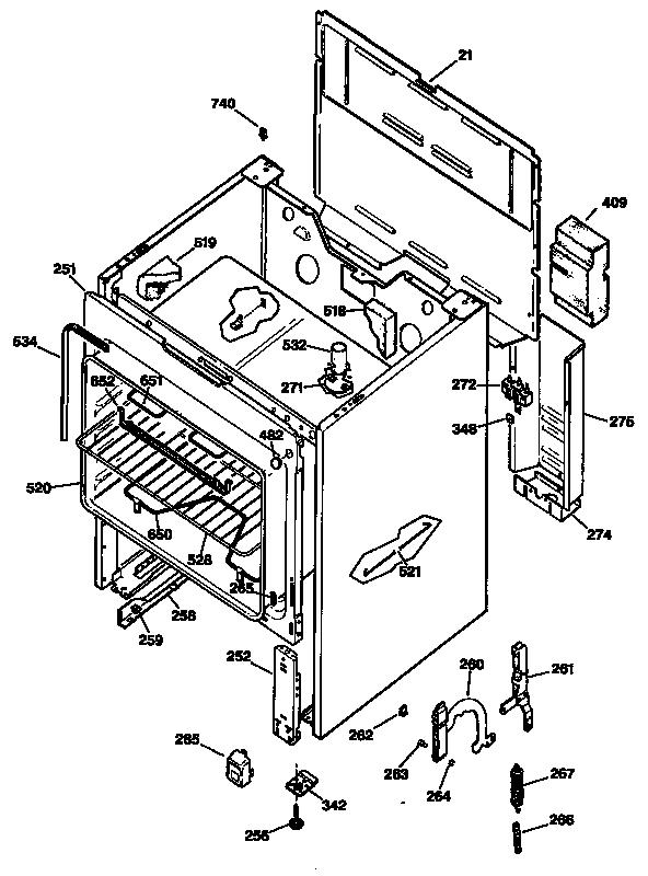 GE JBS16S2 oven diagram