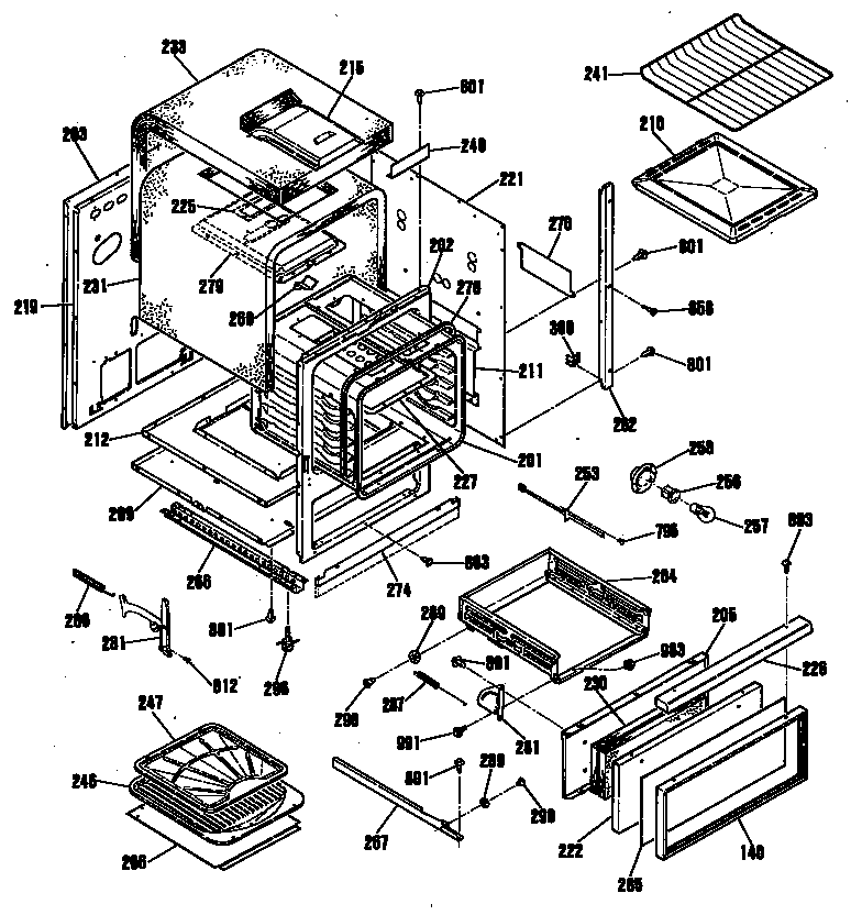 GE JGRC14GEP2BG oven diagram