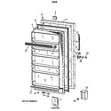 GE FP21DSCRWH door diagram