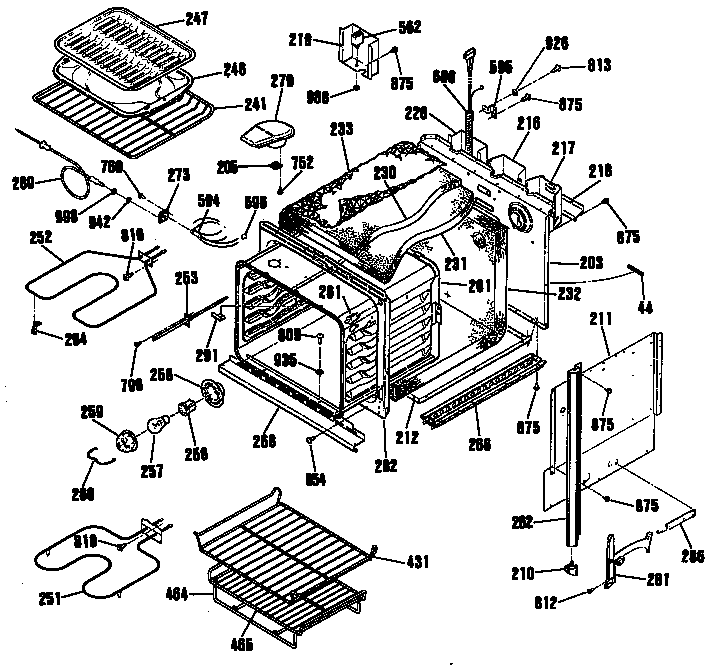 GE JKP18AS1AA oven diagram