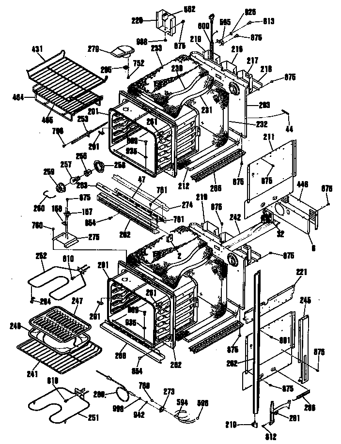 GE JKP56AS1AA ovens diagram