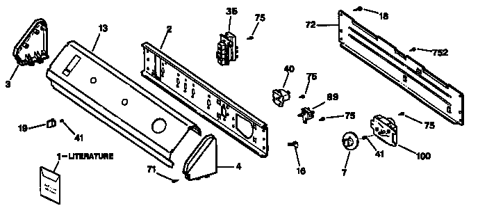 GE DDG7980SAL control panel diagram