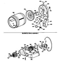 GE DDG7980SAL blower & drive assembly diagram
