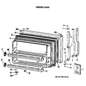 GE TBX21GASMRAD freezer door diagram