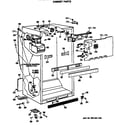 GE TBX21GASMRAD cabinet parts diagram