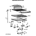 GE TBX21GASMRAD compartment separator parts diagram