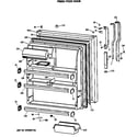 GE TBX24JISKRWH fresh food door diagram