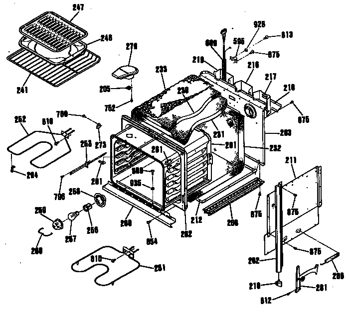 GE JKP13GP4BG oven diagram