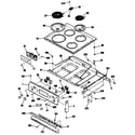 GE JMS10GR2AD cooktop diagram