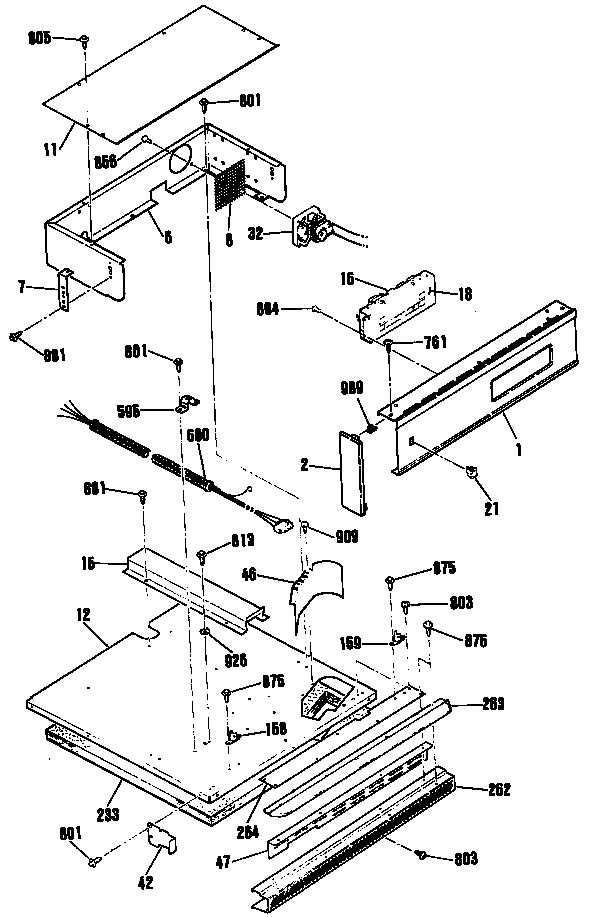 GE JRP14GP4BG cabinet diagram