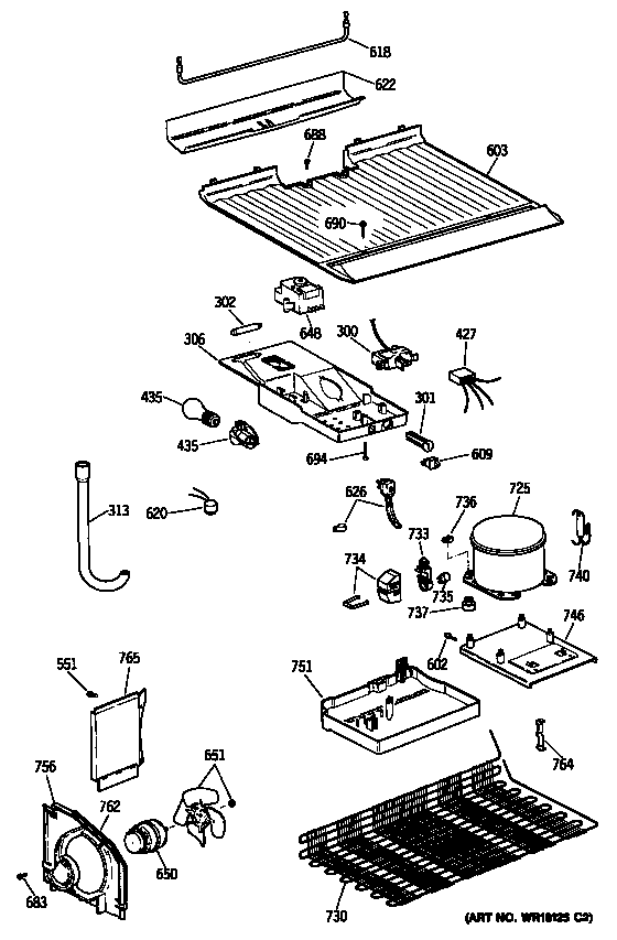 GE TBX14SYSJRAD unit diagram
