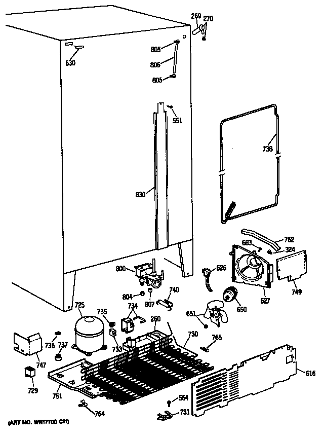 GE TFX24ZRSBWH unit diagram