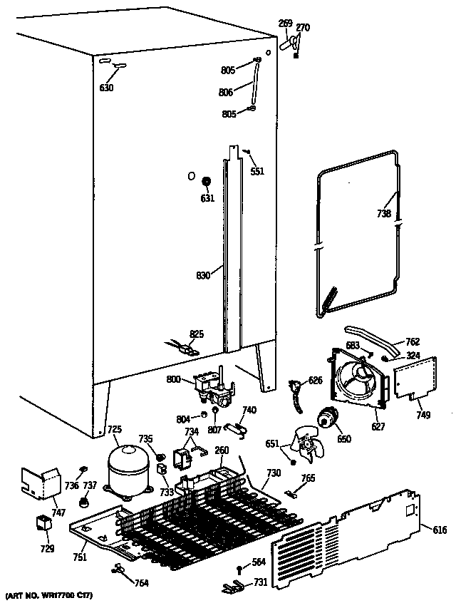 GE TFX27ZFSBAD unit diagram