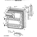 GE TBX18SISGLAD fresh food door diagram