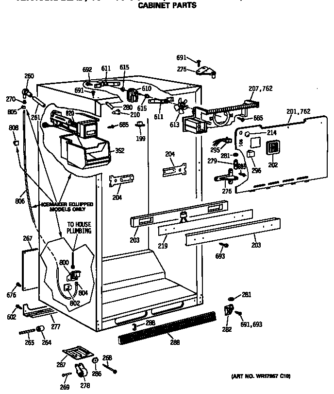 GE TBX18SASGRHA cabinet parts diagram