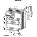 GE TBX21DASRRWH fresh food door diagram