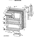 GE TBX21SASRRAD fresh food door diagram