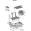 GE TBX21SASRRAD shelf parts diagram