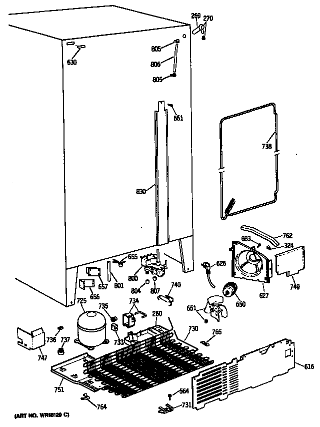 GE TFG24ZRSCWH unit diagram