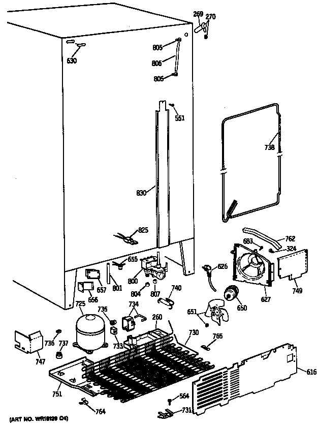 GE TFG27PFSCBB unit diagram