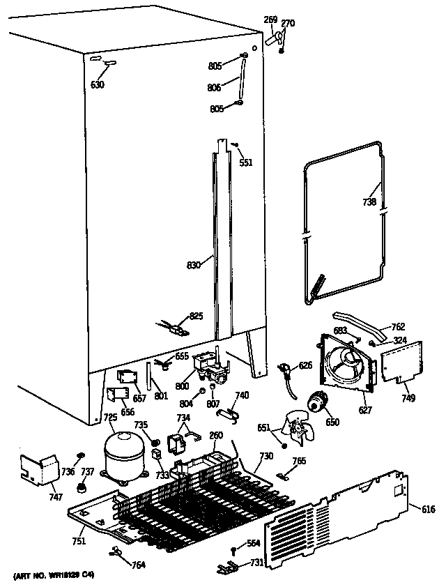 GE TFK24ZFSCAD unit diagram