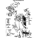 GE WWA8630SALWW cabinet and suspension asm diagram