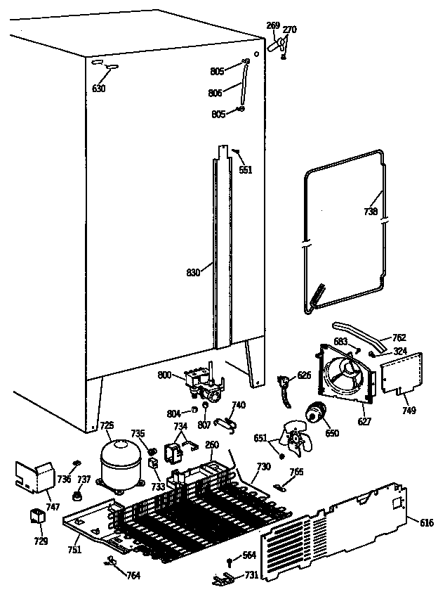 GE TFH24JRSMAD unit diagram